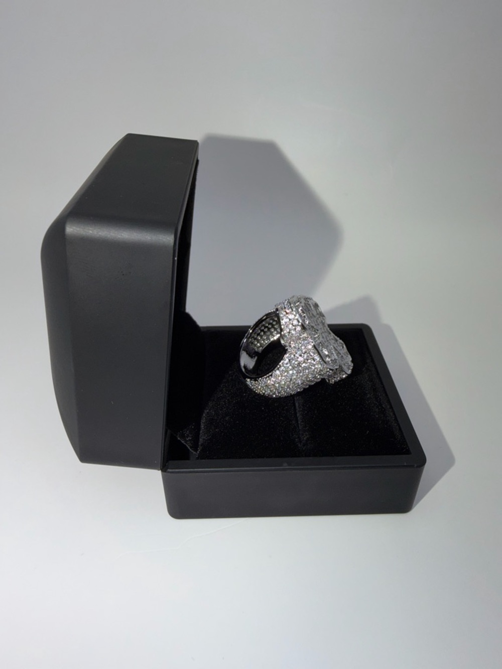 Iced Cross Statement Ring - Picture 5 of 9